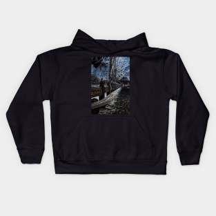 Ghostly Central Park in NYC Kids Hoodie